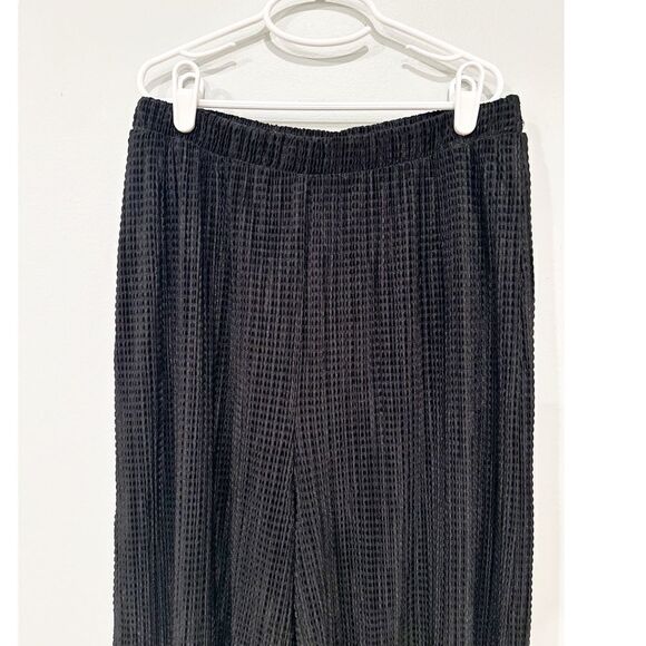 Show me your mumu scrunch wide leg crop pants black - Picture 6 of 7